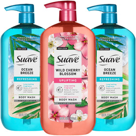 suave ocean breeze front packaging showing clean scent and benefit