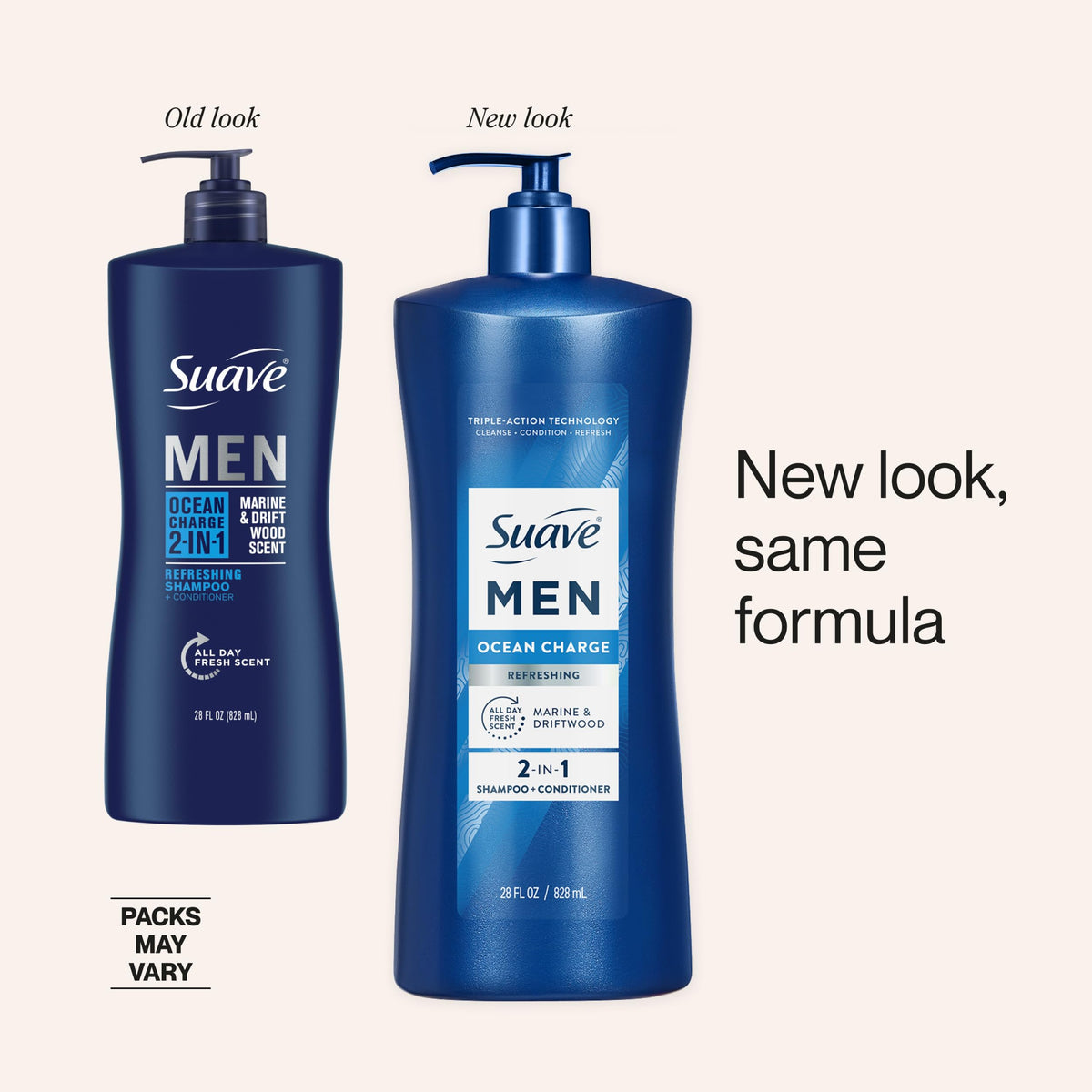 Suave Men Ocean Charge creamy lather close-up showing lightweight texture and rinseability