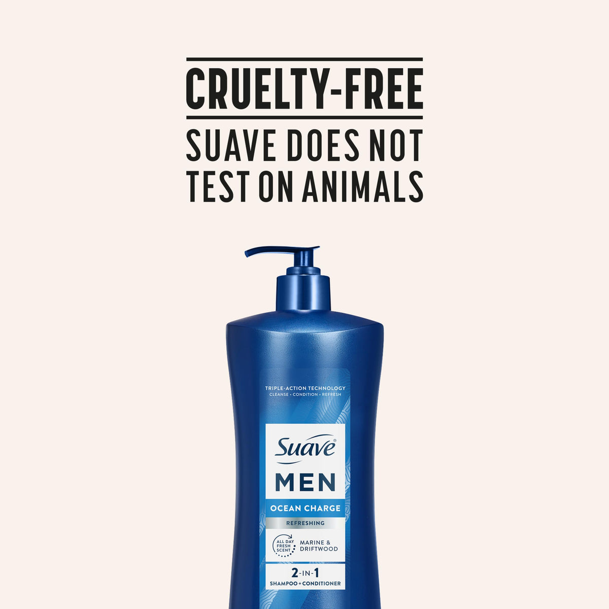 Driftwood and marine elements styled with Suave Men Ocean Charge illustrating fresh ocean scent