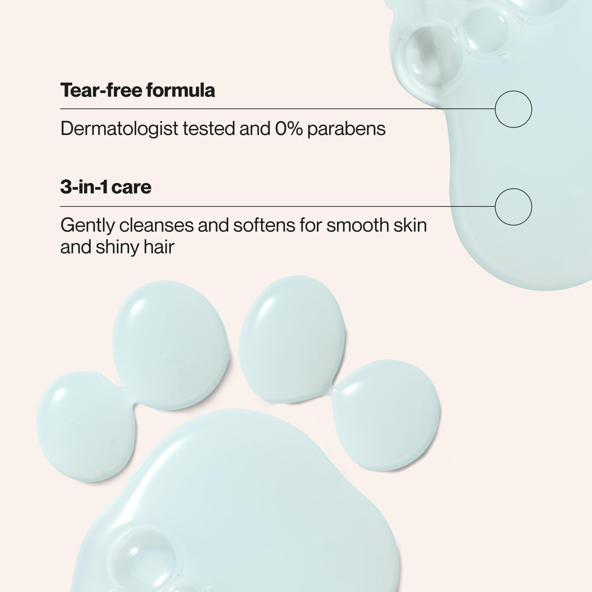 Suave Paw Patrol label closeup showing ingredients and safety info