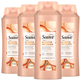 Suave Professionals front packaging showing smoothing conditioner and benefits
