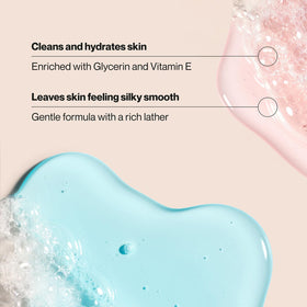suave pump dispensing creamy foam texture for smoother skin