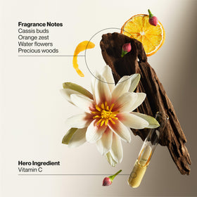 Suave label close-up highlighting Vitamin C ingredient and brightening benefit