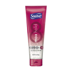 Suave sculpting gel front packaging showing label and 9 oz size for clear product identification