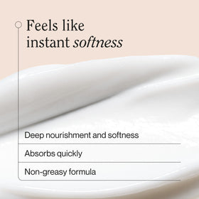 Suave shea butter being applied to hand for fast absorption