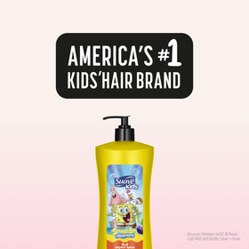 Child using Suave kids in bath enjoying scent and quick head-to-toe clean benefit
