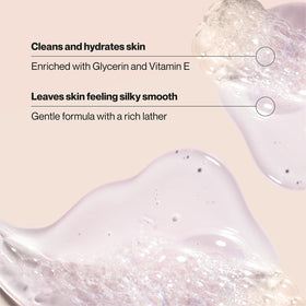 Suave creamy lather close-up demonstrating rich foam and moisturizing benefit