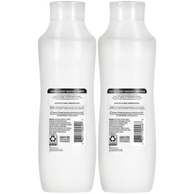 Suave duo on bathroom shelf suggesting family-friendly usage