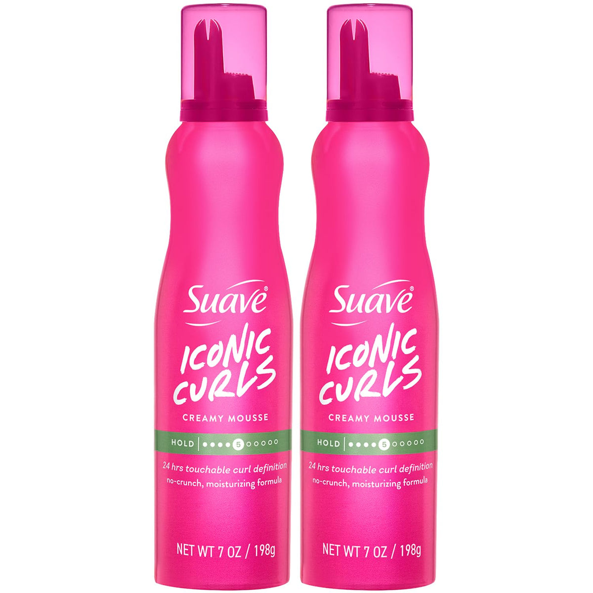 Suave whipped mousse front packaging showing product and brand benefits