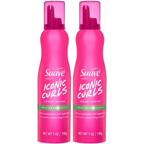 Suave whipped mousse front packaging showing product and brand benefits