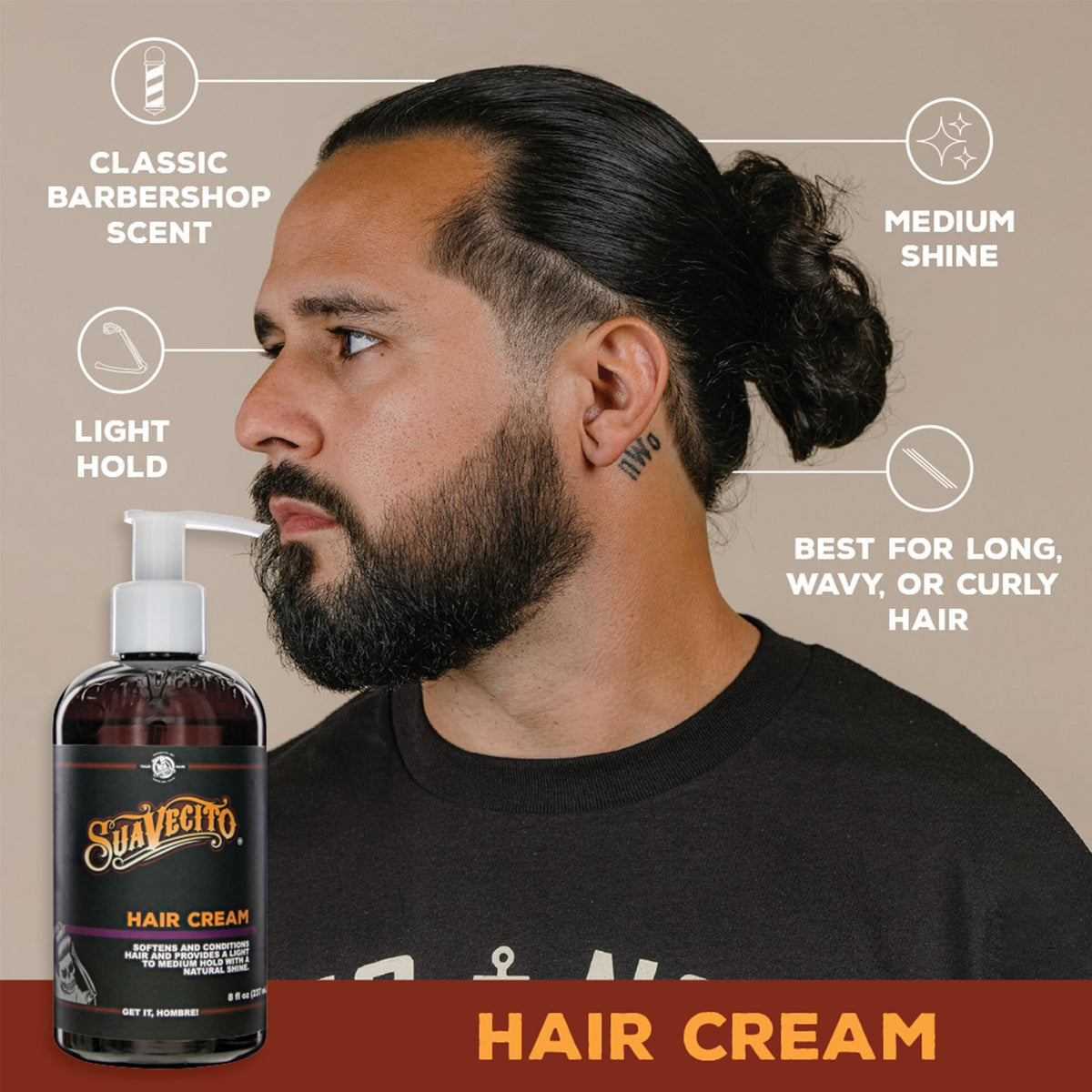 Suavecito before and after wavy hair showing improved definition benefit