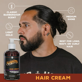 Suavecito before and after wavy hair showing improved definition benefit