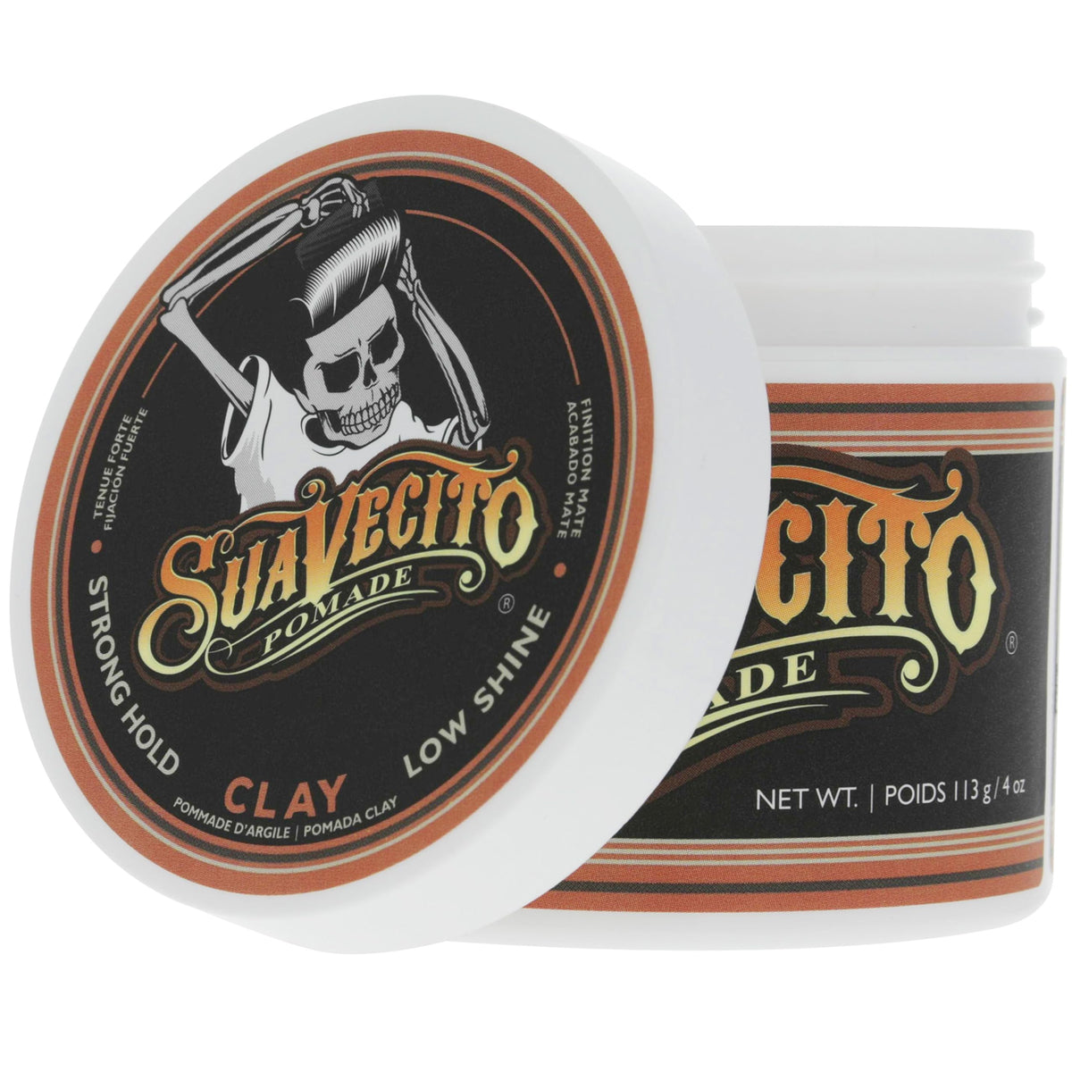 Close-up of matte hair finish after Suavecito use, demonstrating low-shine texture