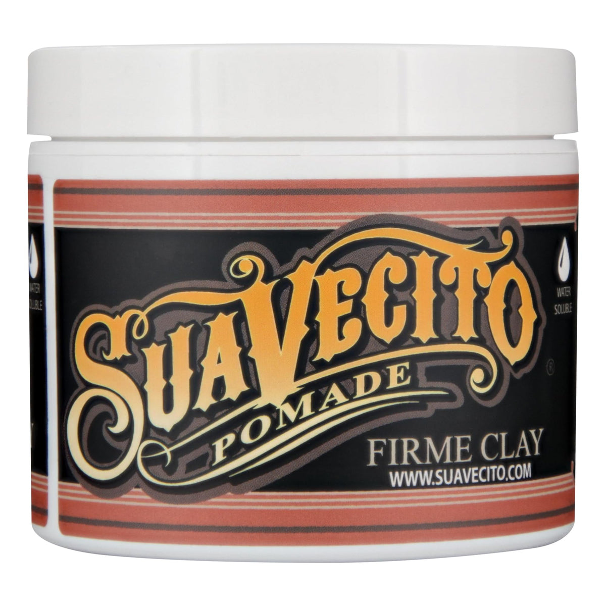 Suavecito jar front view showing product and strong matte styling