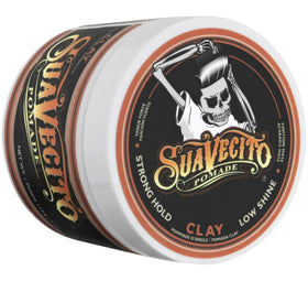 Suavecito 4 oz jar next to ruler to show compact travel-friendly size