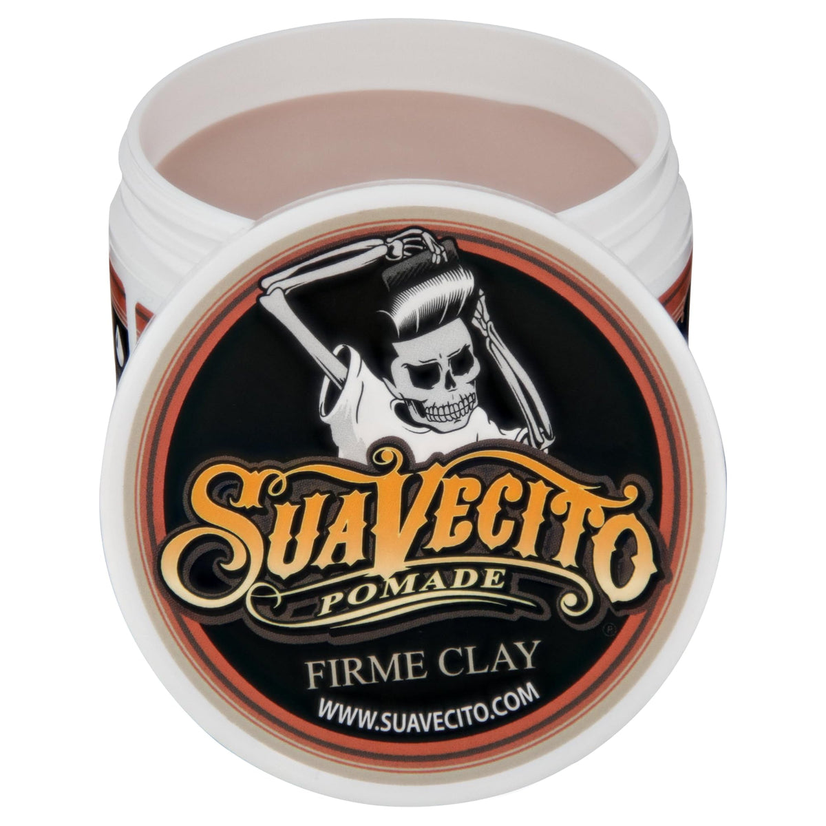 Suavecito clay texture close-up highlighting grip and matte finish