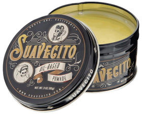 suavecito ingredients label closeup showing petroleum jelly and wax components clearly