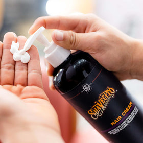 Suavecito label and ingredients panel highlighting water-based, rinse-clean benefit