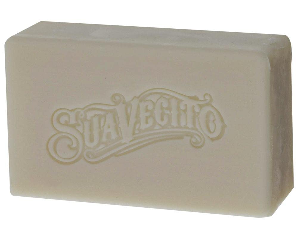Suavecito lather in hand demonstrating rich foam and gentle cleanse benefit