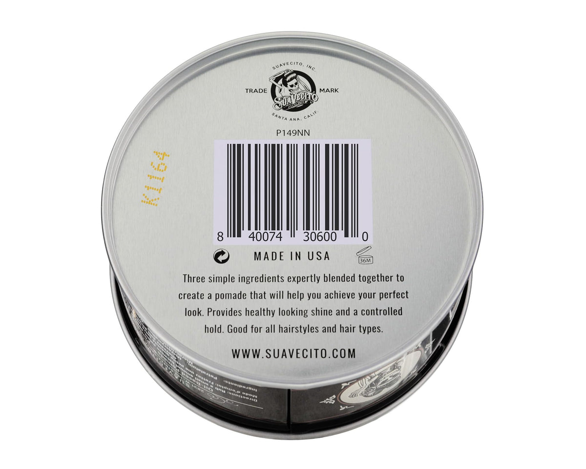 suavecito lifestyle barbershop setting product on counter conveying professional styling use