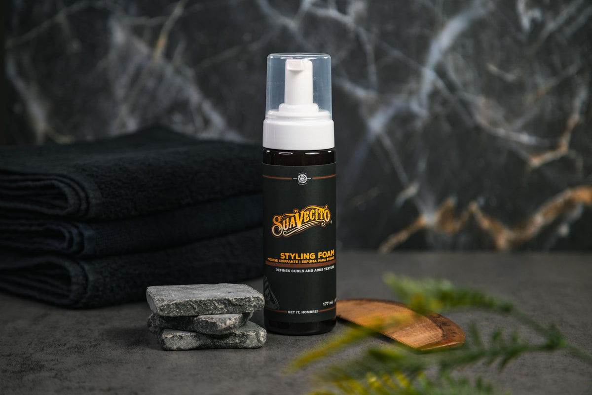 Suavecito styled hair outdoors showing textured, natural finish benefit