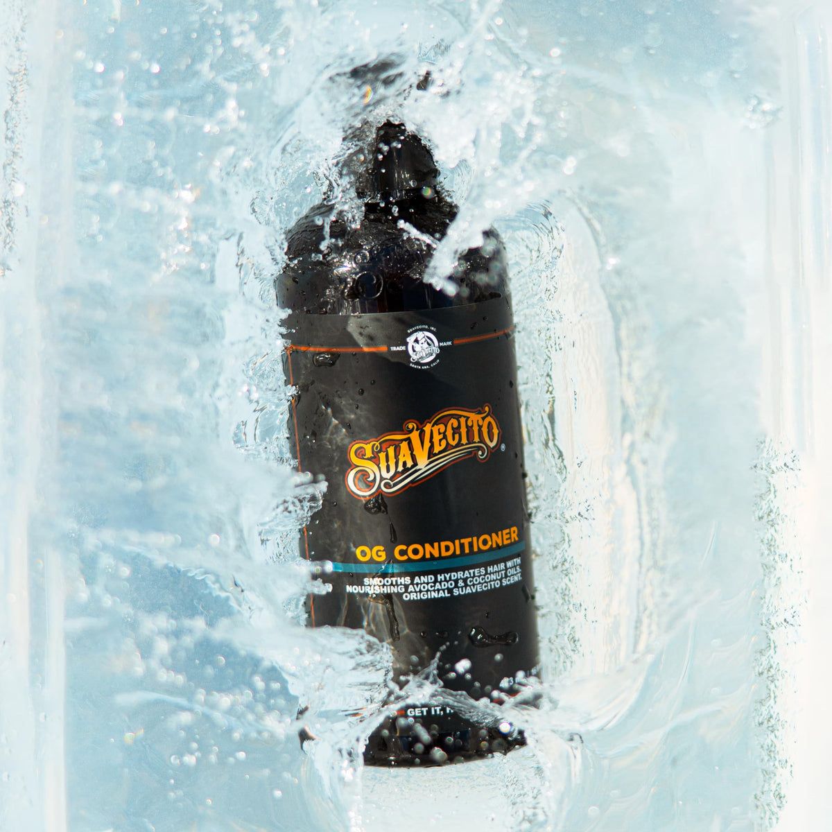 Suavecito OG set on bathroom counter displays size and everyday convenience