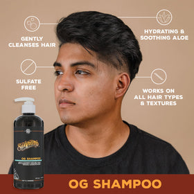 Suavecito shampoo lather texture demonstrating gentle clean performance