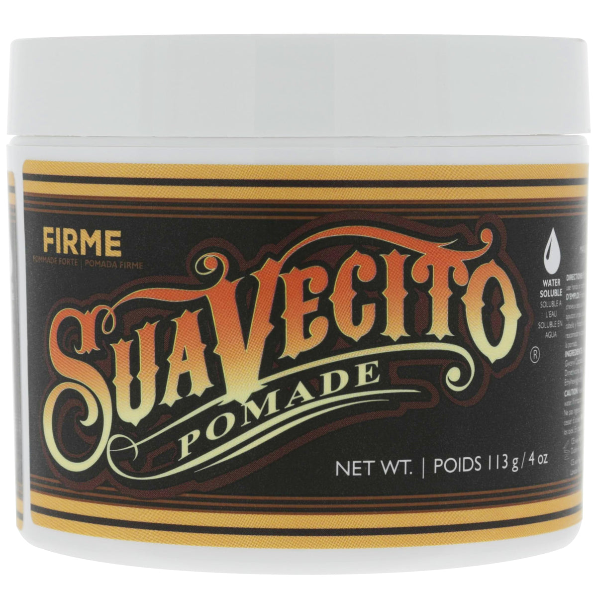 Hair sheen under light after Suavecito use highlighting polished finish