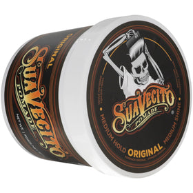 Suavecito tub next to hand for size comparison and cost‑effective benefit