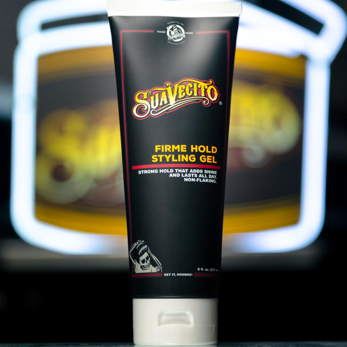 Rinsing Suavecito gel in sink showing easy washout and no residue