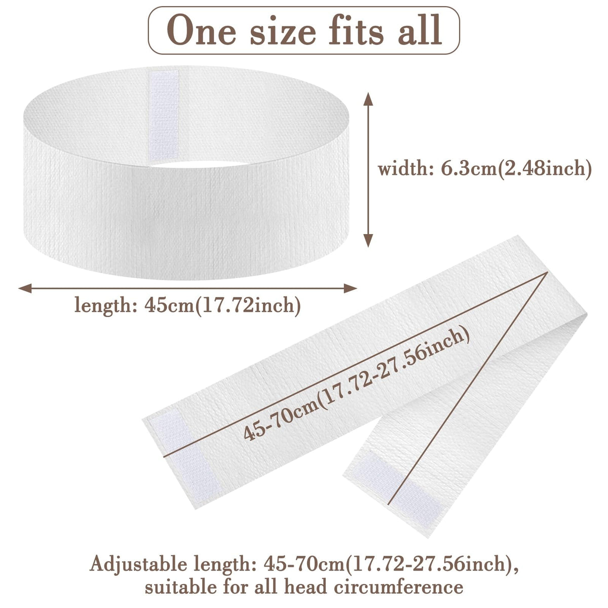 Sublaga individually wrapped headband pouch for hygienic single use
