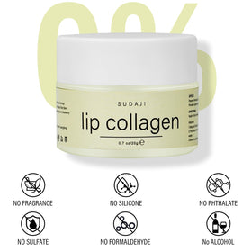 SUDAJI applying mask on lips during night routine for visible morning softness