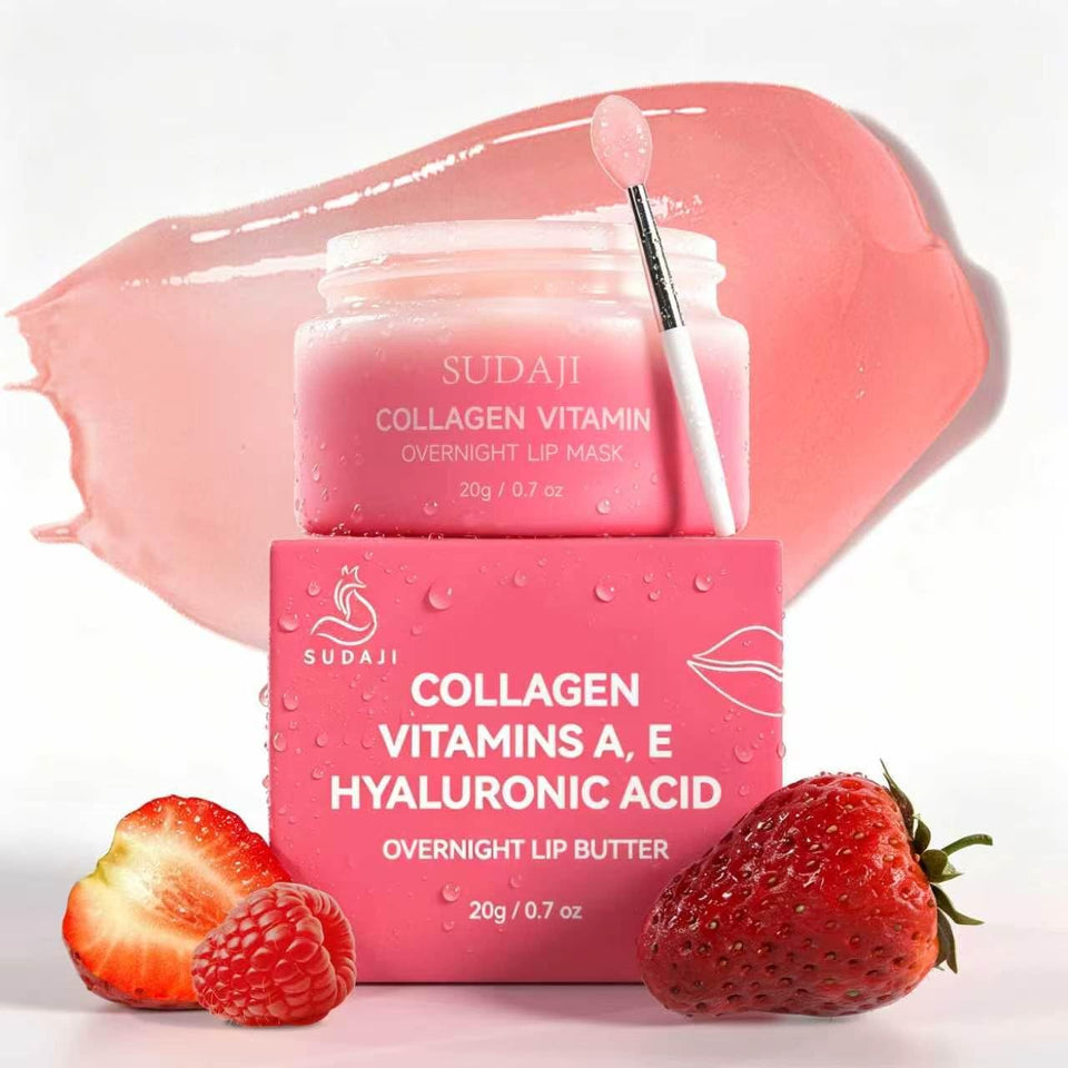 SUDAJI front packaging showing jar and strawberry scent benefit