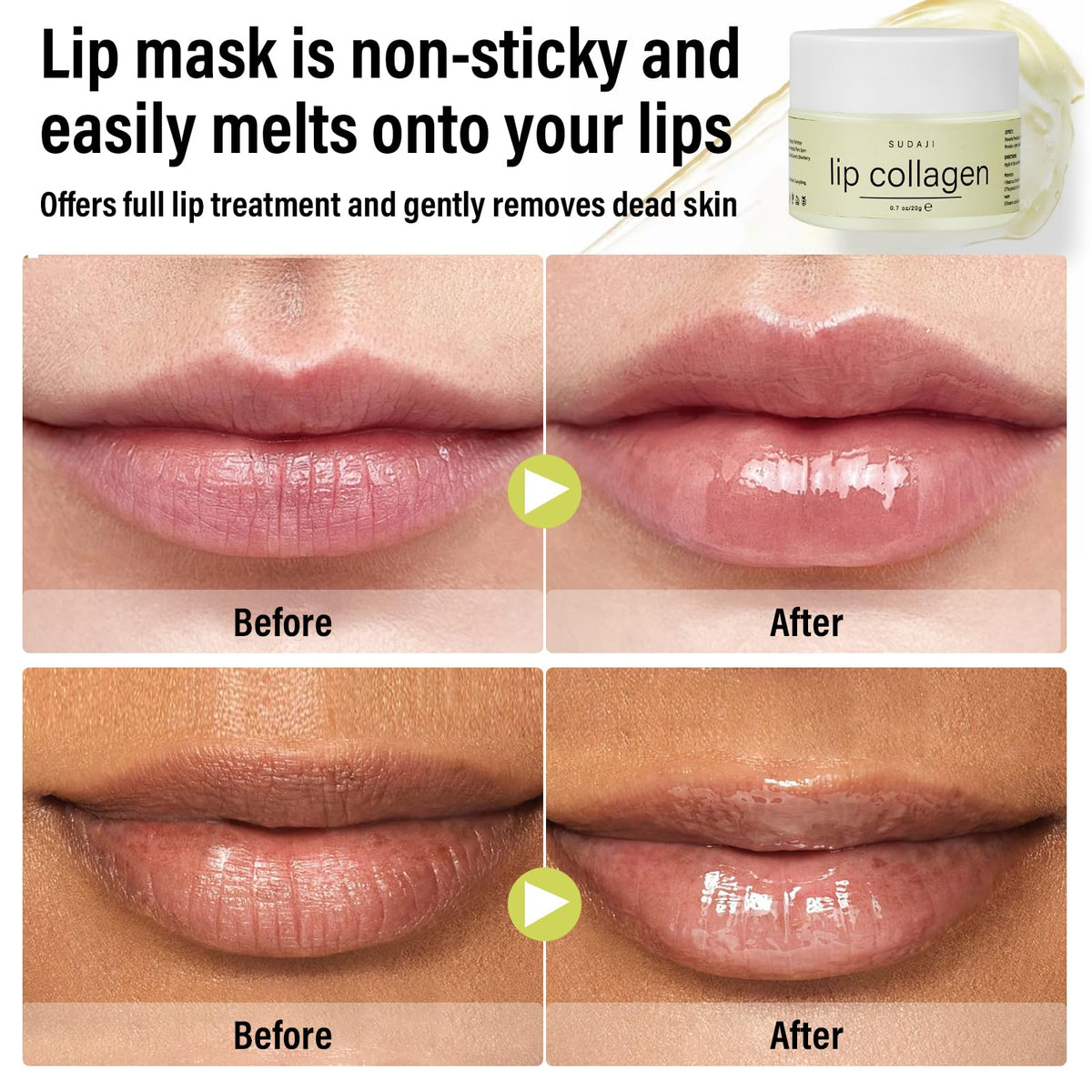 SUDAJI silicone lip brush detail for precise mess-free application and hygiene