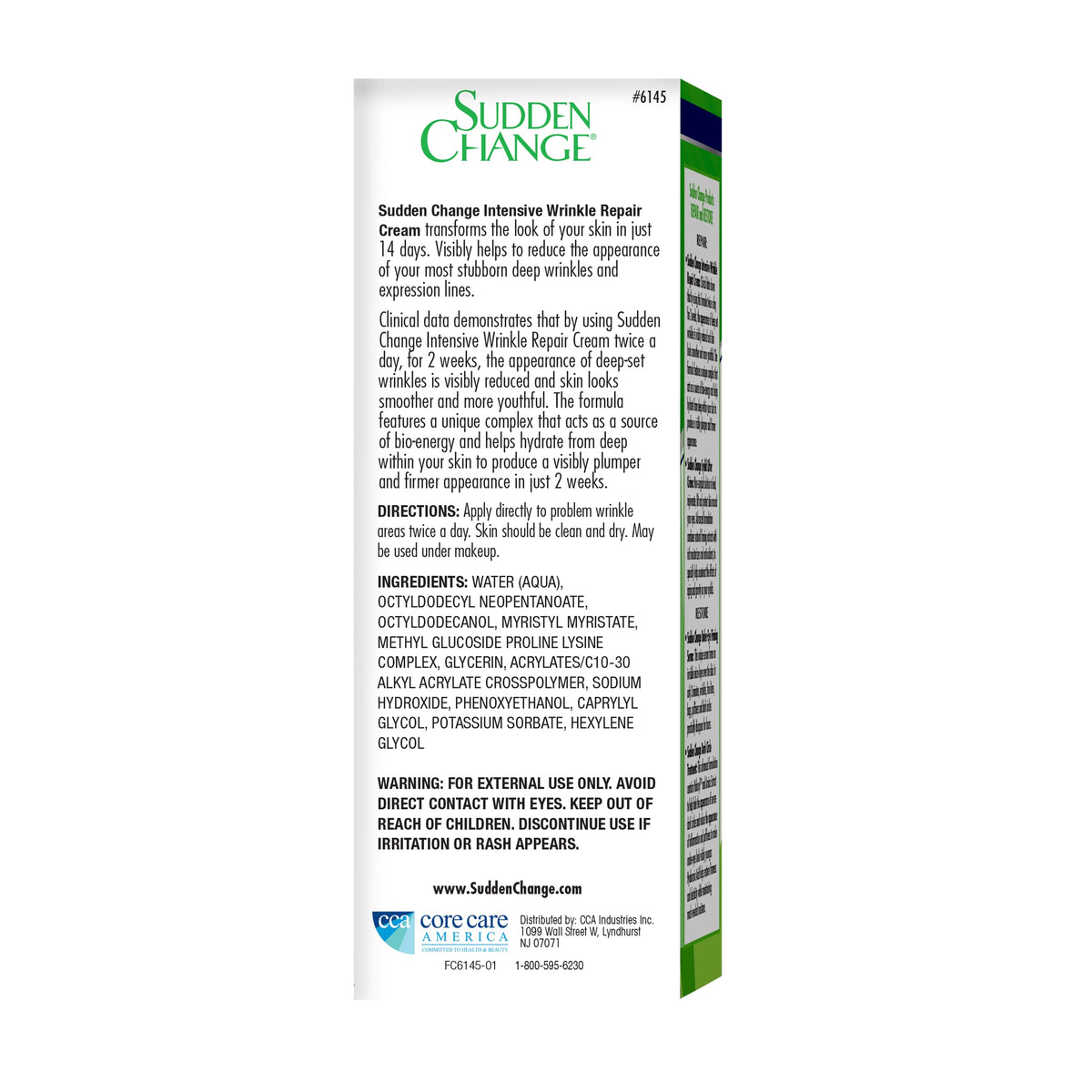 Sudden Change open jar close-up texture highlighting lightweight, hydrating cream consistency benefit