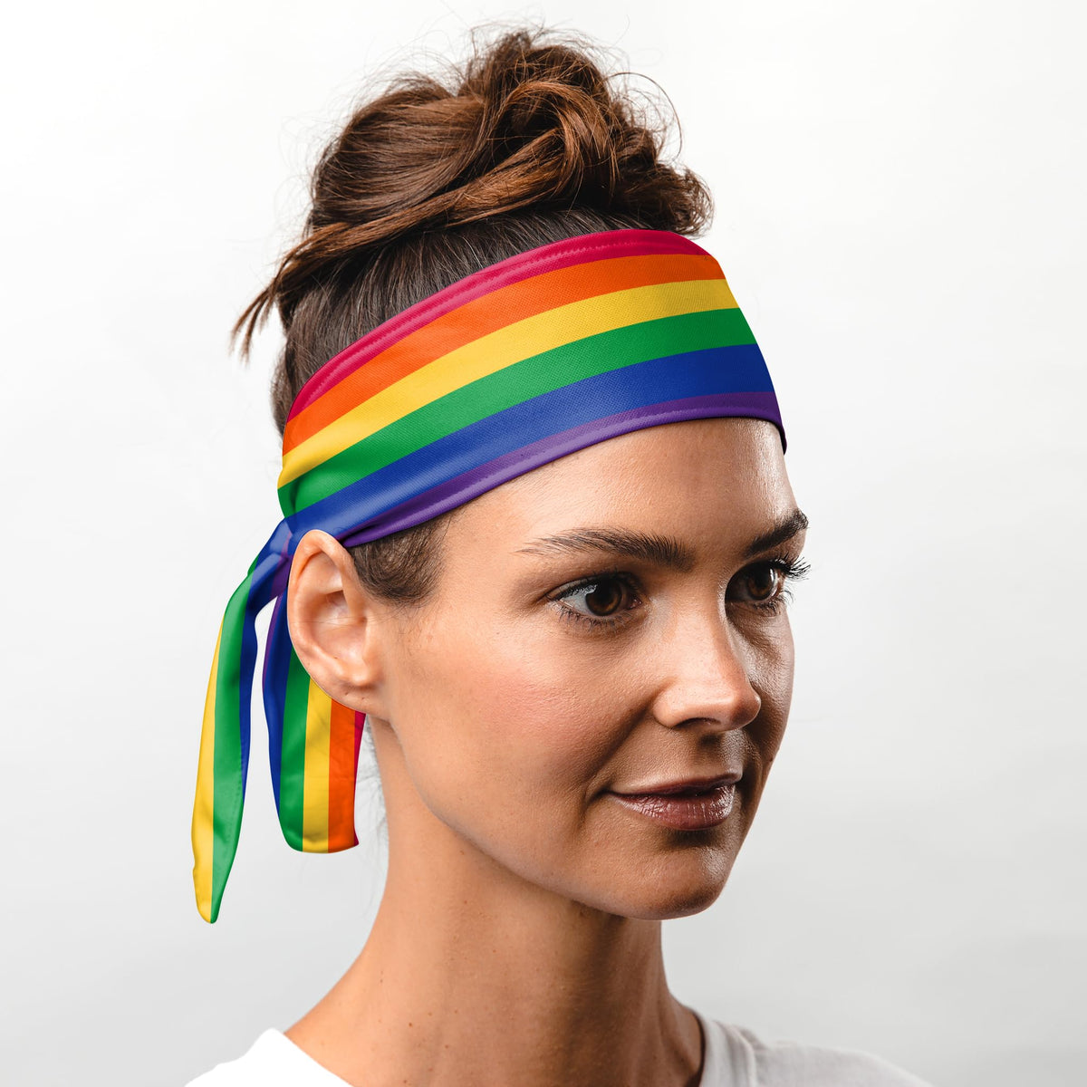 Suddora headband tied at back demonstrating secure fit for sports and workouts