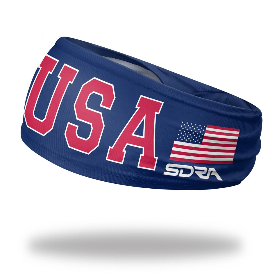 Suddora US Pride Blue front flat showing flag design and secure fit