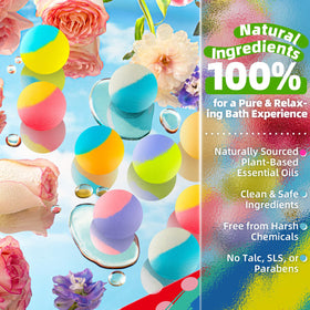 SudsyRoar individually wrapped bath bomb close-up preserving fragrance and freshness