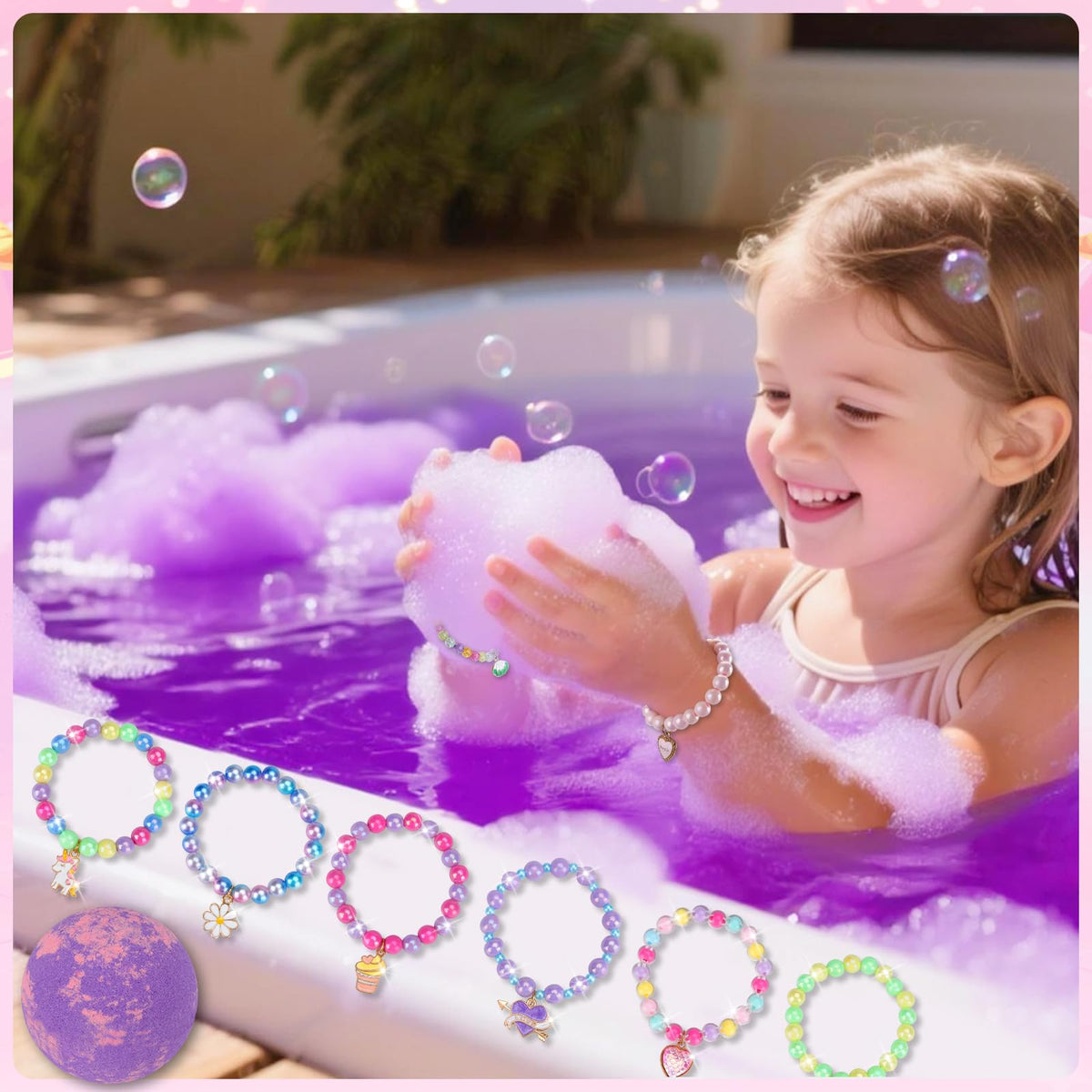 sudzmania revealed bracelet inside bath bomb offering joyful surprise
