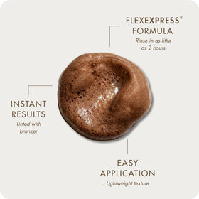 SUGARED + BRONZED foam texture on tanning mitt demonstrating smooth blendability