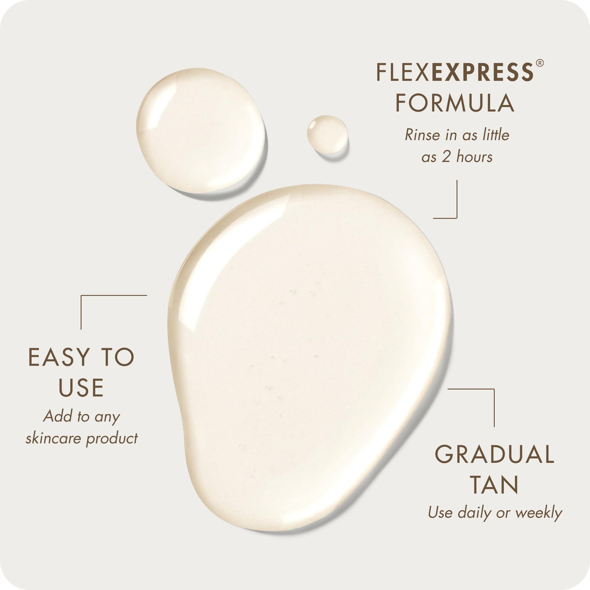 SUGARED + BRONZED texture on skin blended, demonstrates streak-free finish