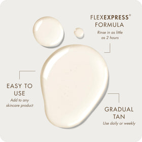 SUGARED + BRONZED texture on skin blended, demonstrates streak-free finish