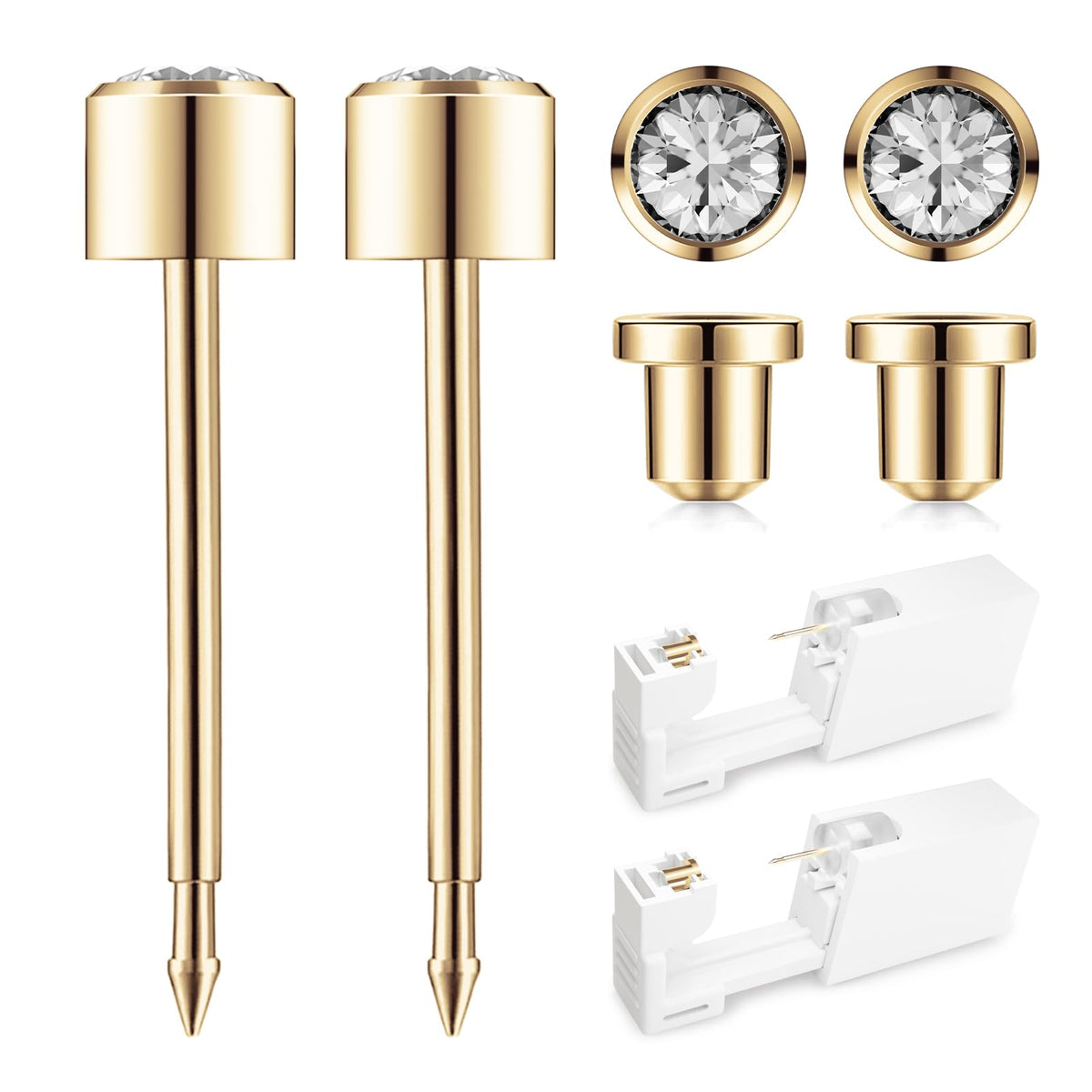 SugarTang front packaging showing gold kit and sterile seals, conveys safe single-use