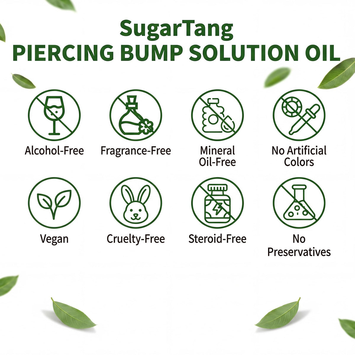 SugarTang oil used around an ear piercing showing reduced friction and smoother feel benefit
