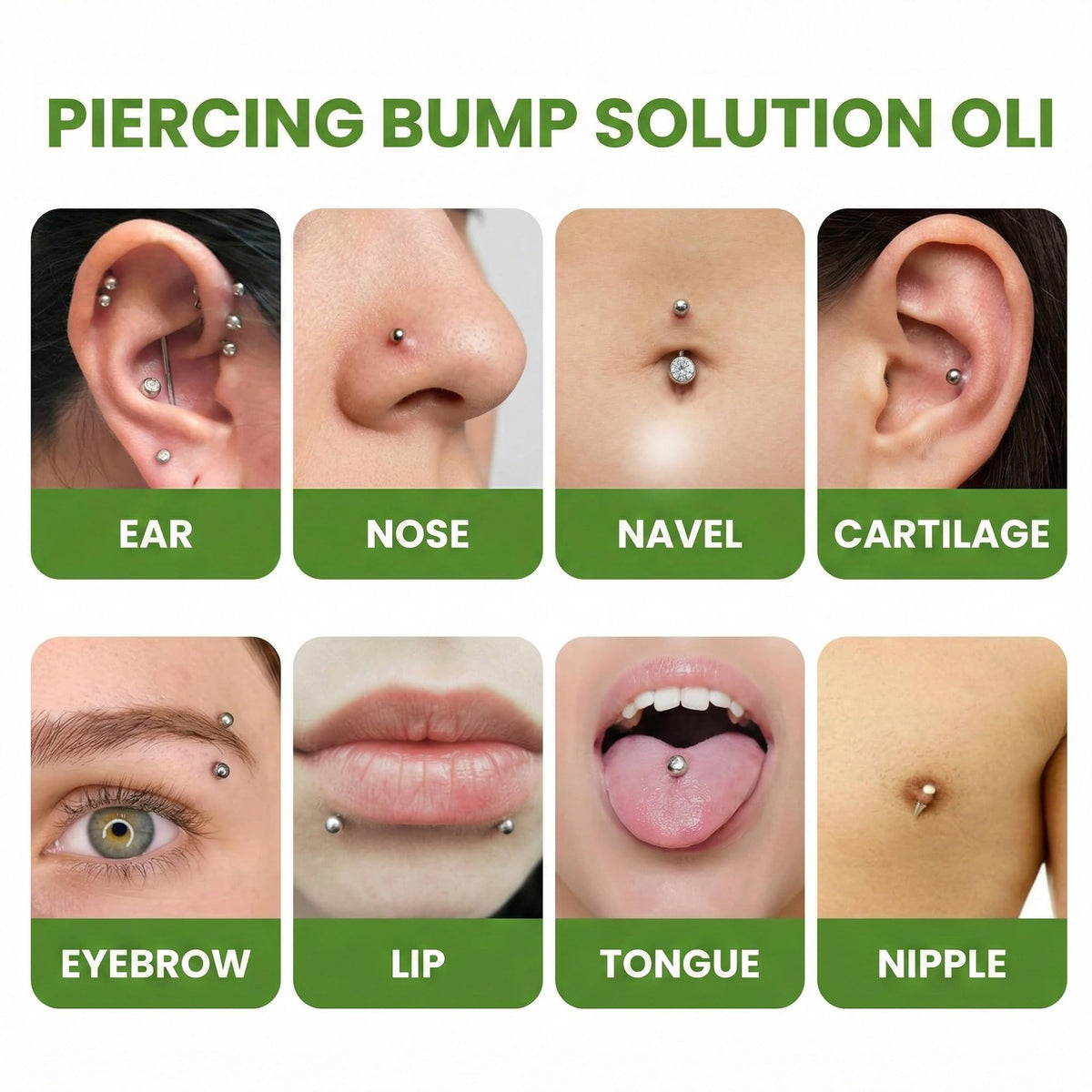 SugarTang being applied to a nose piercing demonstrating gentle hydration and comfort benefit