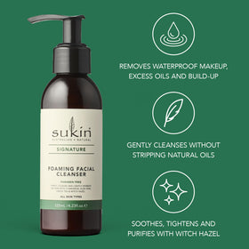 Sukin cleanser on bathroom sink illustrating daily routine convenience and freshness
