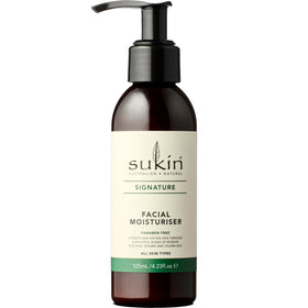 Sukin front packaging showing hydrating facial moisturizer benefits