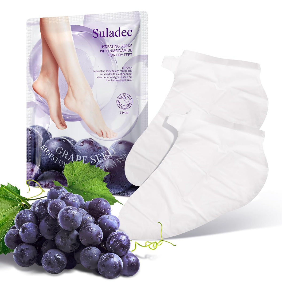 SULADEC before and after concept image suggesting smoother, softer feet
