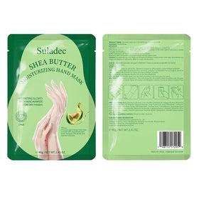 SULADEC ingredients label close-up highlighting shea butter and goat milk