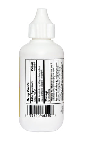 SULFUR8 close-up applying solution to scalp through locs, targeted soothing action